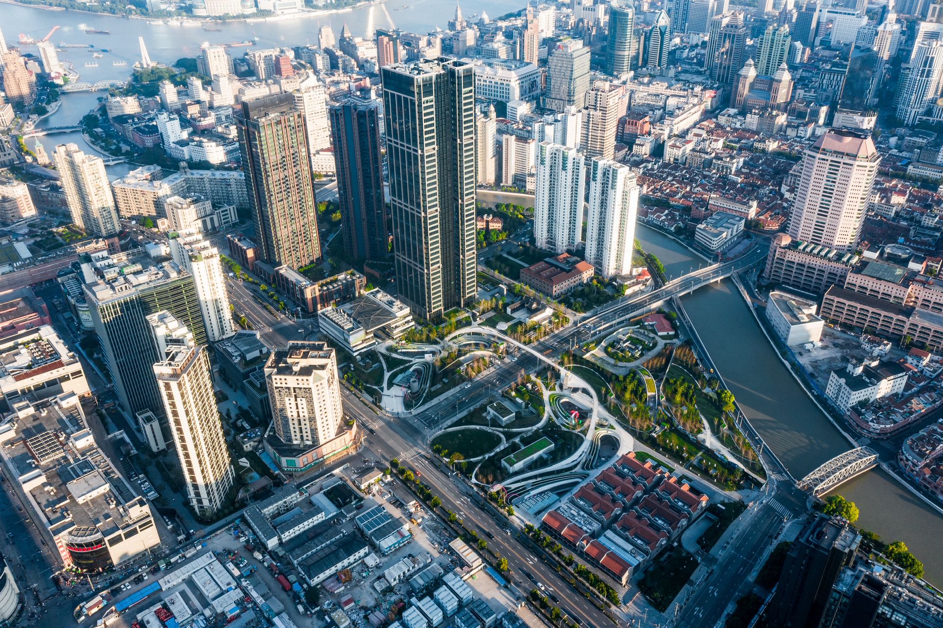 苏河湾中心高空景观